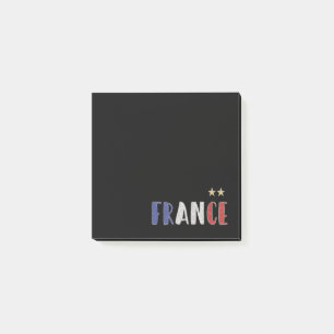 Post-it® Chemise de fan de football de France Drapeau franç