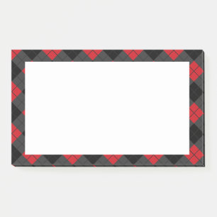 Post-it® Chèque rouge noir
