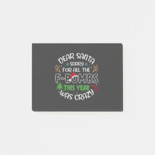 Post-it® Cher Père Noël Désolé pour tous les drôles de Noël