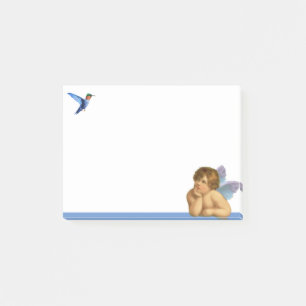 Post-it® Chérubin de Raphaël élégant & Colibri bleu