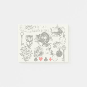 Post-it® Cheshire Chat classique alice au merveilleux fou