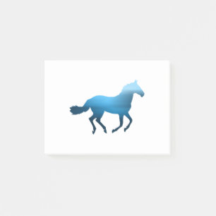 Post-it® Cheval - Course - Bleu