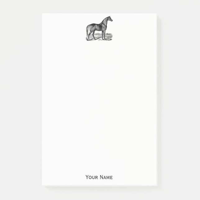 Post-it® Cheval debout vintage (Devant)