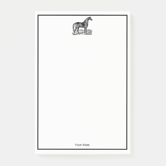 Post-it® Cheval debout vintage (Devant)