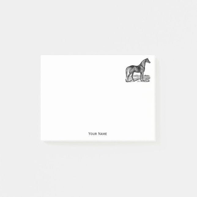 Post-it® Cheval debout vintage (Devant)