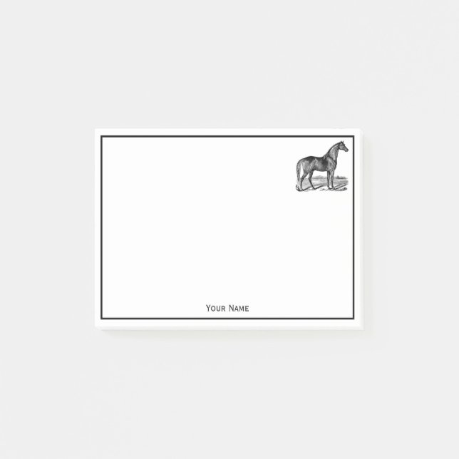 Post-it® Cheval debout vintage (Devant)