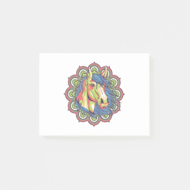 Post-it® Cheval Mandala (Devant)