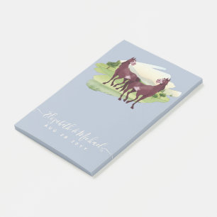 Post-it® Cheval Pays Thématique Western Rustic Mariage