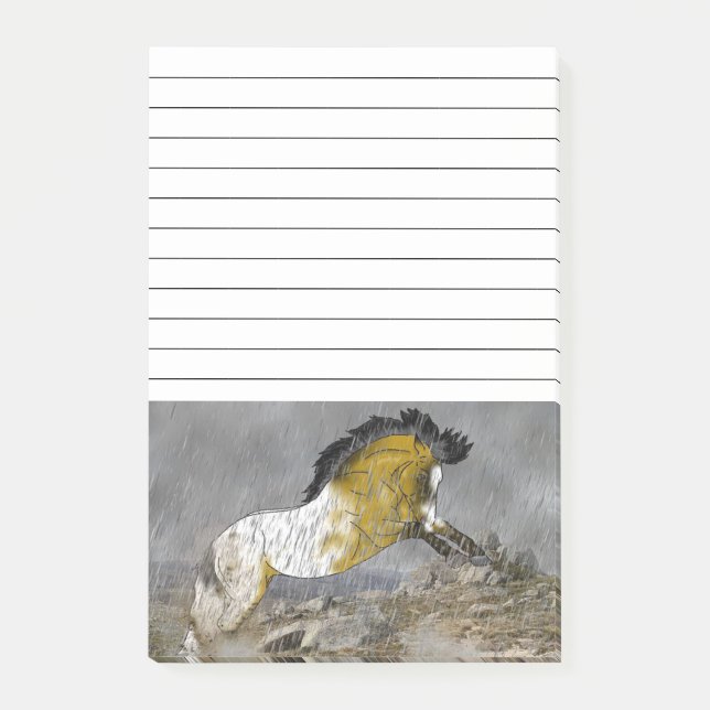 Post-it® Cheval sauvage d'Appaloosa de peau de daim (Devant)