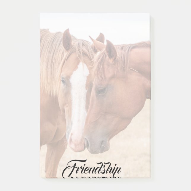 Post-it® Chevaux étourdissant dans un pâturage (Devant)