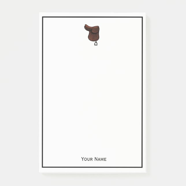 Post-it® Chevaux - Preppy Equestrio couleur de selle (Devant)