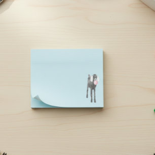 Post-it® Chèvre mignonne avec gomme à bulle rose