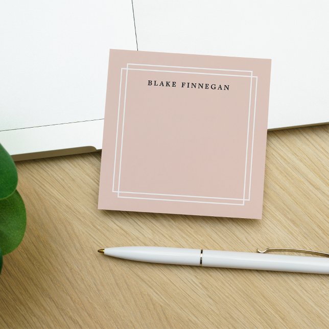 Post-it® Chic Blush | Personnalisé (Créateur téléchargé)