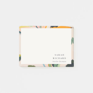Post-it® Chic Boho Coloré Oiseau de Paradis Floral Peint