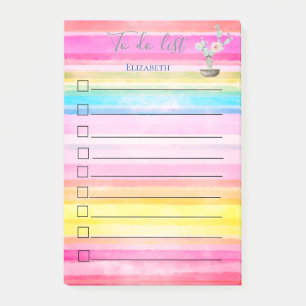 Post-it® Chic Cactus Aquarelle Tripreed To Do List