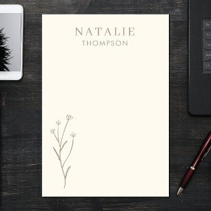 Post-it® Chic champignons Boho tendance Brown Personnalisé