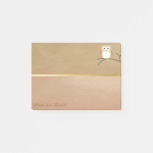 Post-it® Chic Élégant  Hibou Personnalisé