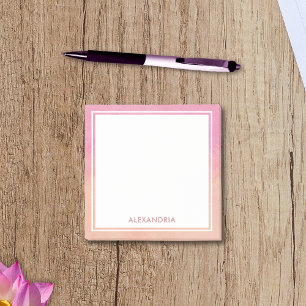 Post-it® Chic Peach Rose Blush élégant Dreamy Moderne Cute