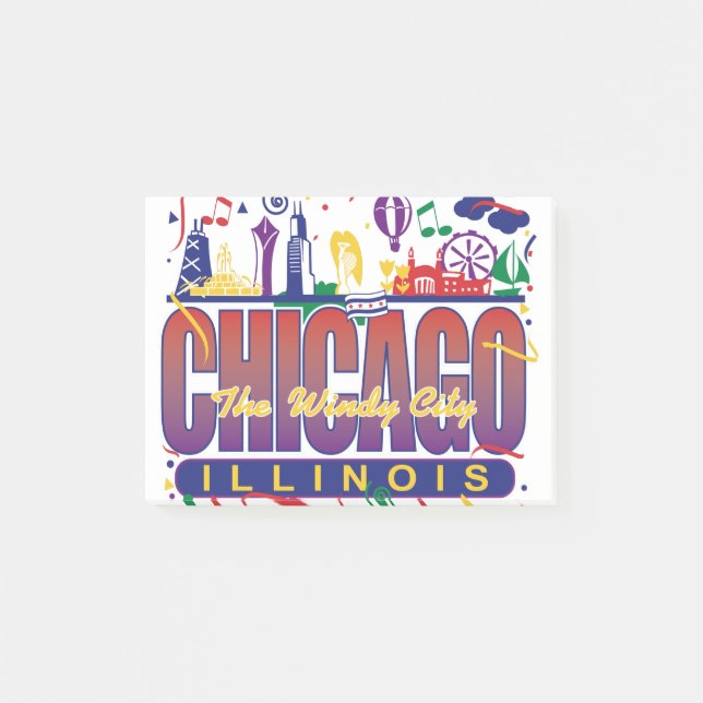 Post-it® Chicago Confetti (Devant)