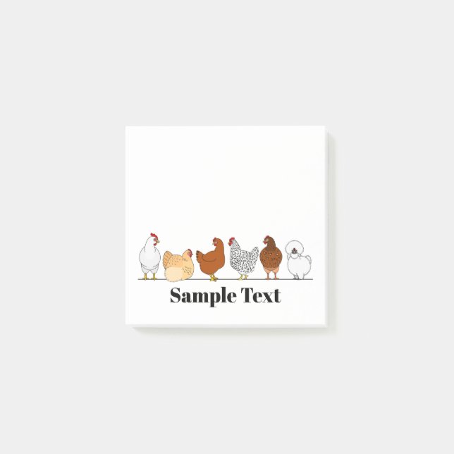 Post-it® chicken doodle post it (Devant)