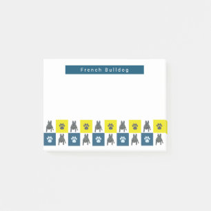 Post-it® Chien à Chien à Chien et Paw Jaune & Grille Bleue