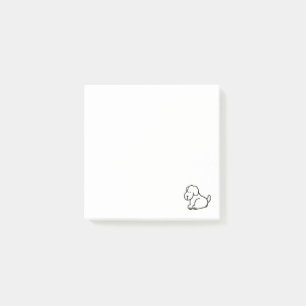 Post-it® Chien assis dessin animé drôle