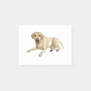 Post-it® Chien beige de Labrador se couchant