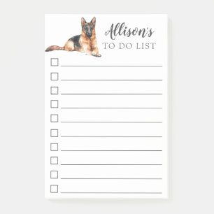Post-it® Chien berger Allemand Personnalisé Pour Faire La L