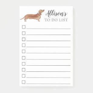 Post-it® Chien bronzage de teckel personnalisé pour faire