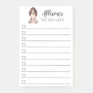 Post-it® Chien Brown de cocker personnalisé pour faire la