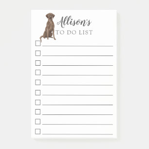 Post-it® Chien Brown de Labrador personnalisé pour faire la
