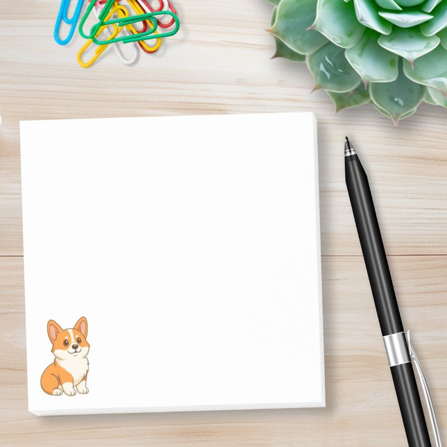Post-it® Chien Corgi Mignon (Créateur téléchargé)