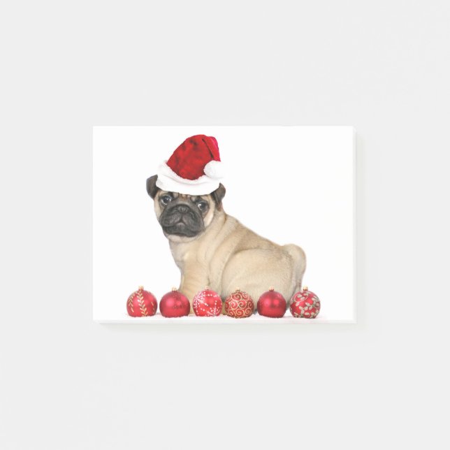 Post-it® Chien de carlin de Noël (Devant)