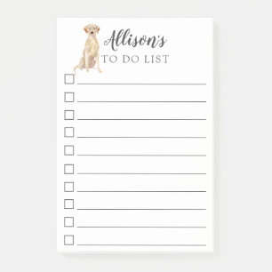Post-it® Chien de labrador retriever personnalisé pour