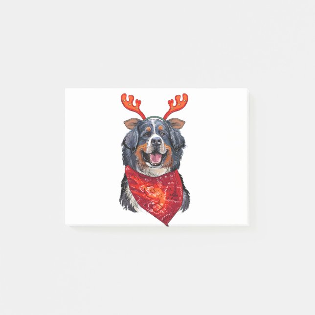 Post-it® Chien de montagne bernois de Noël (Devant)
