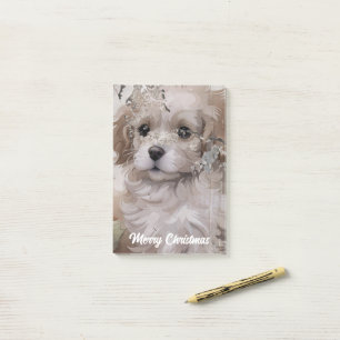 Post-it® Chien de Noël Rétro