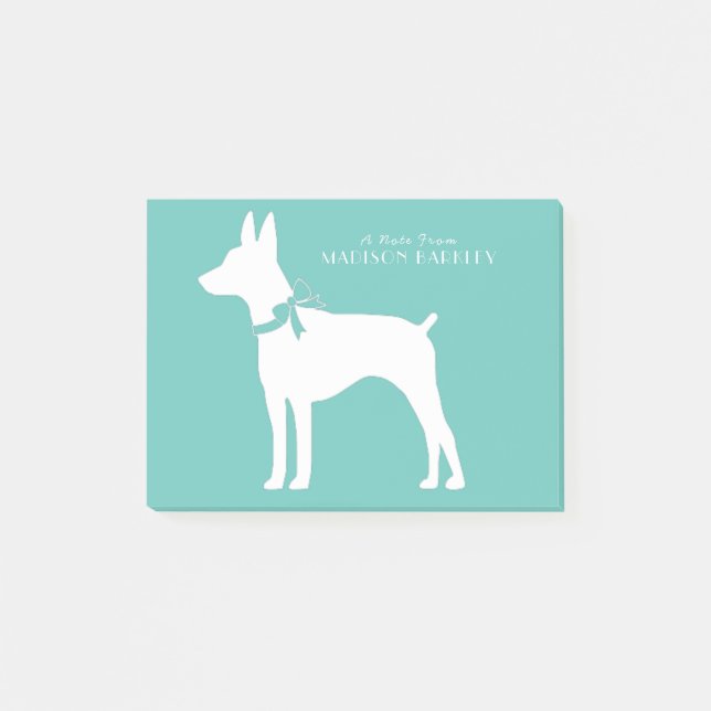 Post-it® Chien de Rat Terrier Chien Chien Chien Chien Puppy (Devant)