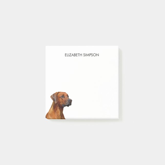 Post-it® Chien de Rhodesian Ridgeback (Devant)