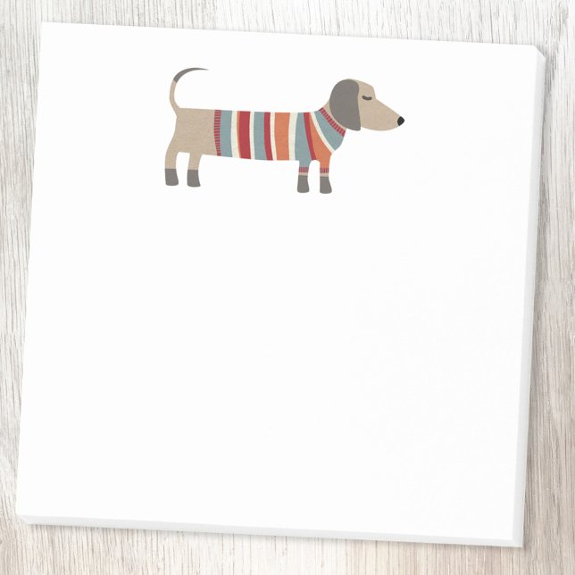Post-it® Chien de saucisse mignon Dachshund (Dachshund Wiener Sausage Dog fun post it notes)