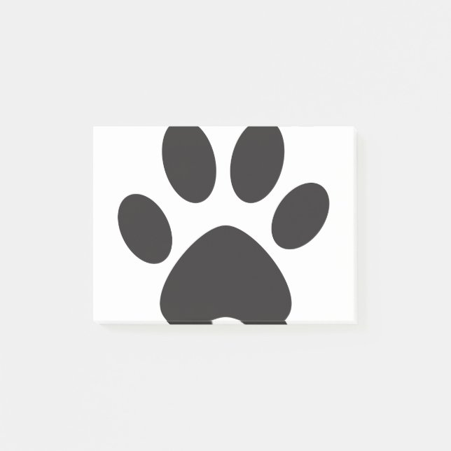 Post-it® Chien Empreinte de patte Chat Animal Animaux Pied  (Devant)