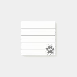 Post-it® Chien Empreinte de patte de rayon de soleil en pan