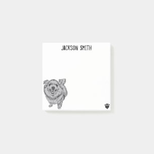 Post-it® Chien en en colère personnalisé