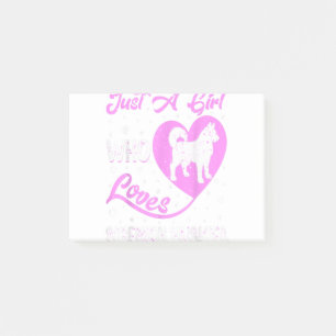 Post-it® Chien En Forme De Coeur Juste Une Fille Qui Aime L