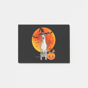 Post-it® Chien Halloween Whippet Jack O Lantern Pumpkin T-S