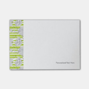 Post-it® chien jouant au arrière - plan motif