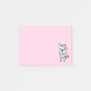 Post-it® Chien-taupe français mignon