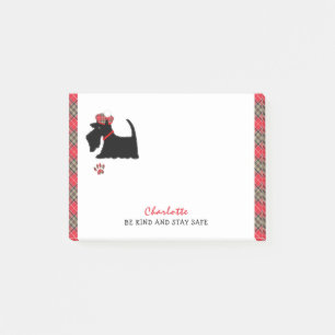 Post-it® Chien Terrier écossais mignon personnalisé