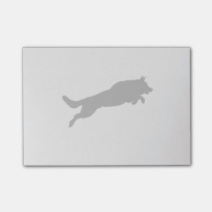 Post-it® Chiens amoureux de la silhouette du berger alleman