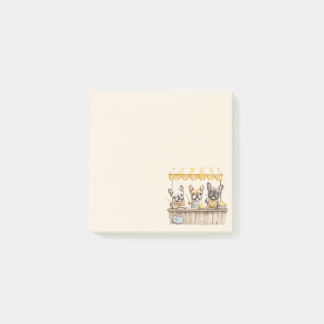 Post-it® Chiens De France En Tête De Lemonade (Devant)