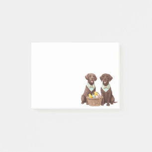 Post-it® Chiens de récupération du labrador de pâques